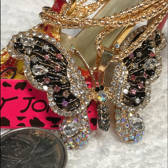 🦋pretty Betsey Johnson butterfly NWT - Picture 5 of 16